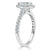 Pear Cut Lab Diamond Engagement Ring, Classic Halo