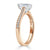 Pear Cut Lab Diamond Engagement Ring, Classic Style