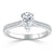 Pear Cut Lab Diamond Engagement Ring, Classic Style