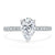 Pear Cut Lab Diamond Engagement Ring, Classic Style