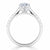 Pear Cut Lab Diamond Engagement Ring, Classic Style