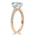 Pear Cut Lab Diamond Engagement Ring, Classic Style