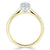 Pear Cut Lab Diamond Engagement Ring, Classic Style