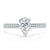 Pear Cut Lab Diamond Engagement Ring, Classic Style