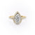 Pear Cut Lab Diamond Engagement Ring With Halo
