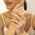 Pear Cut Lab Diamond Halo Engagement Ring
