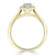 Pear Cut Lab Diamond Halo Engagement Ring