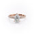 Pear Cut Lab Diamond Pavé Set Shoulders With Hidden Halo