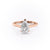 Pear Cut Lab Diamond Ring With Hidden Halo