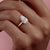 Pear Cut Lab Diamond Ring With Hidden Halo