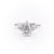 Pear Cut Lab Diamond With Side Stones