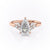 Pear Cut Lab Diamond With Side Stones