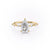 Pear Cut Lab Diamond With Stone Set Shoulders