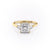 Princess Cut Lab Diamond 3 Stone Ring