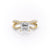 Princess Cut Lab Diamond Criss-Cross Design