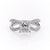 Princess Cut Lab Diamond Criss-Cross Design