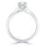 Princess Cut Lab Diamond Engagement Ring, Classic Style