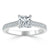 Princess Cut Lab Diamond Engagement Ring, Classic Style