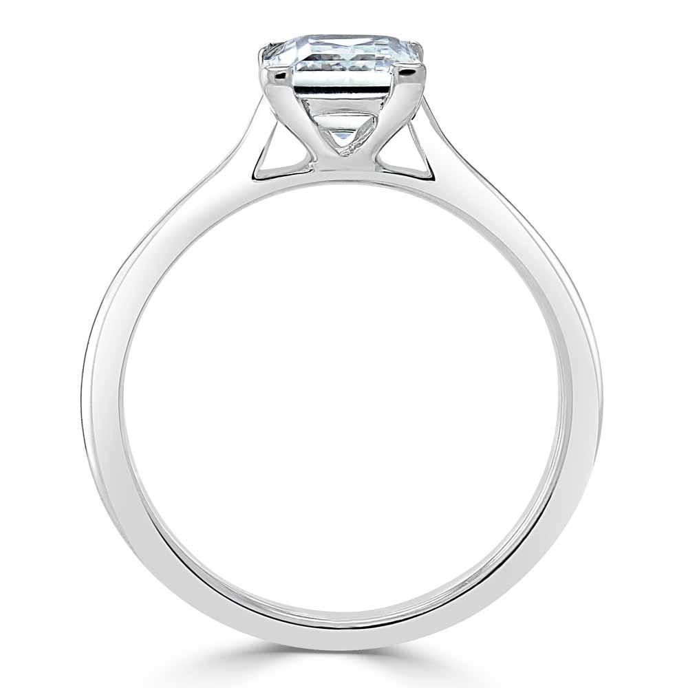 Princess Cut Lab Diamond Engagement Ring, Classic Style