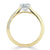 Princess Cut Lab Diamond Engagement Ring, Classic Style