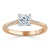 Princess Cut Lab Diamond Engagement Ring, Classic Style