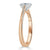 Princess Cut Lab Diamond Engagement Ring, Classic Style