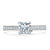 Princess Cut Lab Diamond Engagement Ring, Classic Style