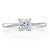 Princess Cut Lab Diamond Engagement Ring, Classic Style