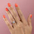 Princess Cut Lab Diamond Engagement Ring, Hidden Halo