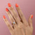 Princess Cut Lab Diamond Engagement Ring, Hidden Halo