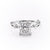 Princess Cut Lab Diamond Engagement Ring, Twig Design