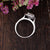 Princess Cut Lab Diamond Engagement Ring, Vintage Design