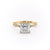 Princess Cut Lab Diamond Engagement Ring, Vintage Design