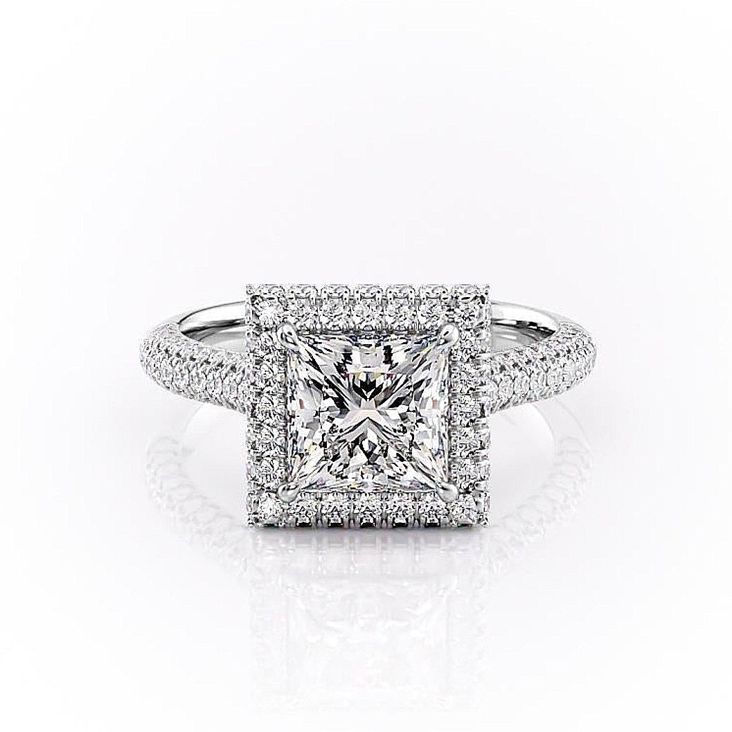 Princess Cut Lab Diamond Full Set