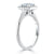 Princess Cut Lab Diamond Halo Engagement Ring
