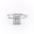 Princess Cut Lab Diamond Ring With Hidden Halo