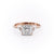 Princess Cut Lab Diamond Shoulder Set Ring Vintage Design