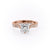 Princess Cut Lab Diamond Stone Set Shoulders With Milgrain Edge