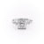 Princess Cut Lab Diamond With Hidden Halo And Side Stones