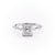 Princess Cut Lab Diamond With Stone Set Shoulders