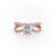 Radiant Cut Lab Diamond Criss-Cross Design