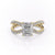 Radiant Cut Lab Diamond Criss-Cross Design