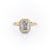 Radiant Cut Lab Diamond Engagement Ring, Classic Halo