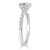 Radiant Cut Lab Diamond Engagement Ring, Classic Style