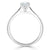 Radiant Cut Lab Diamond Engagement Ring, Classic Style
