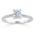 Radiant Cut Lab Diamond Engagement Ring, Classic Style