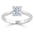 Radiant Cut Lab Diamond Engagement Ring, Classic Style