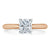 Radiant Cut Lab Diamond Engagement Ring, Classic Style