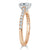 Radiant Cut Lab Diamond Engagement Ring, Classic Style