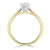 Radiant Cut Lab Diamond Engagement Ring, Classic Style